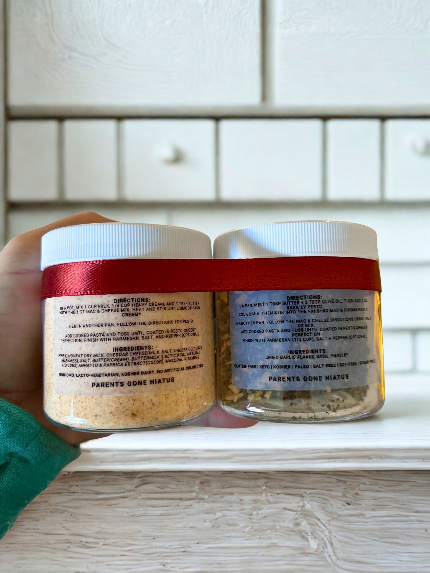 Mini Hands Set – Basil’ly Pesto + Mac & Cheese (Perfect for 16 oz ASL Pasta)