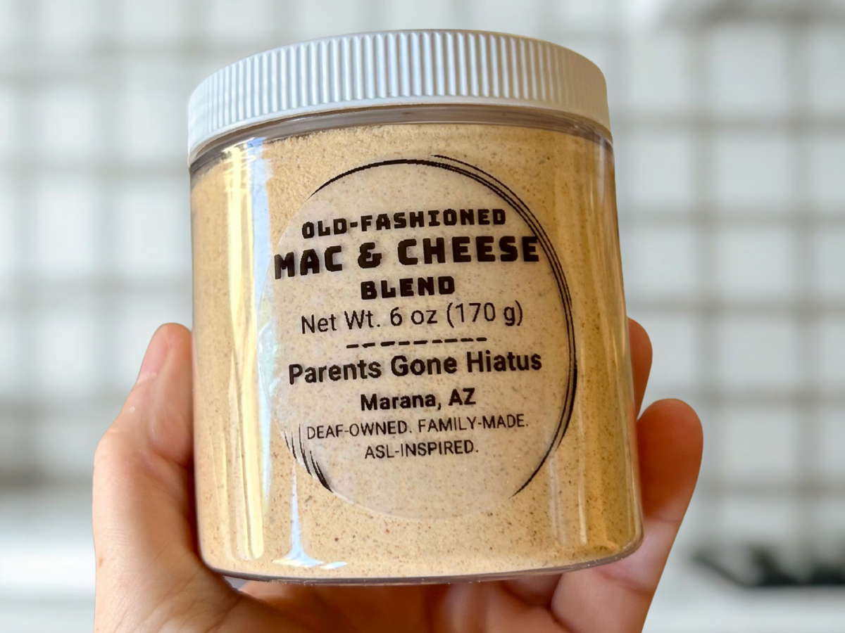 Old-fashioned mac and cheese seasoning jar from Parents Gone Hiatus, 6 oz blend for flavorful pasta dishes