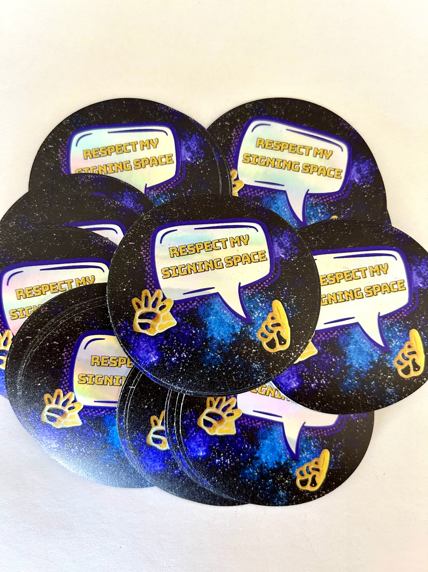 Respect My Signing Space (Galaxy Edition) Sticker