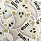 BOO! Ghost with Handshapes 5 Sticker