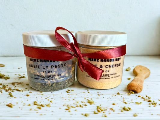 Mini Hands Set – Basil’ly Pesto + Mac & Cheese (Perfect for 16 oz ASL Pasta)