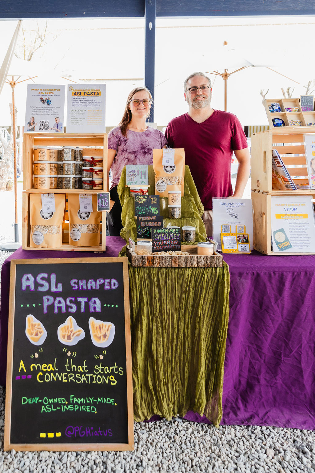 Iconic I-L-Y ASL Handshape Pasta