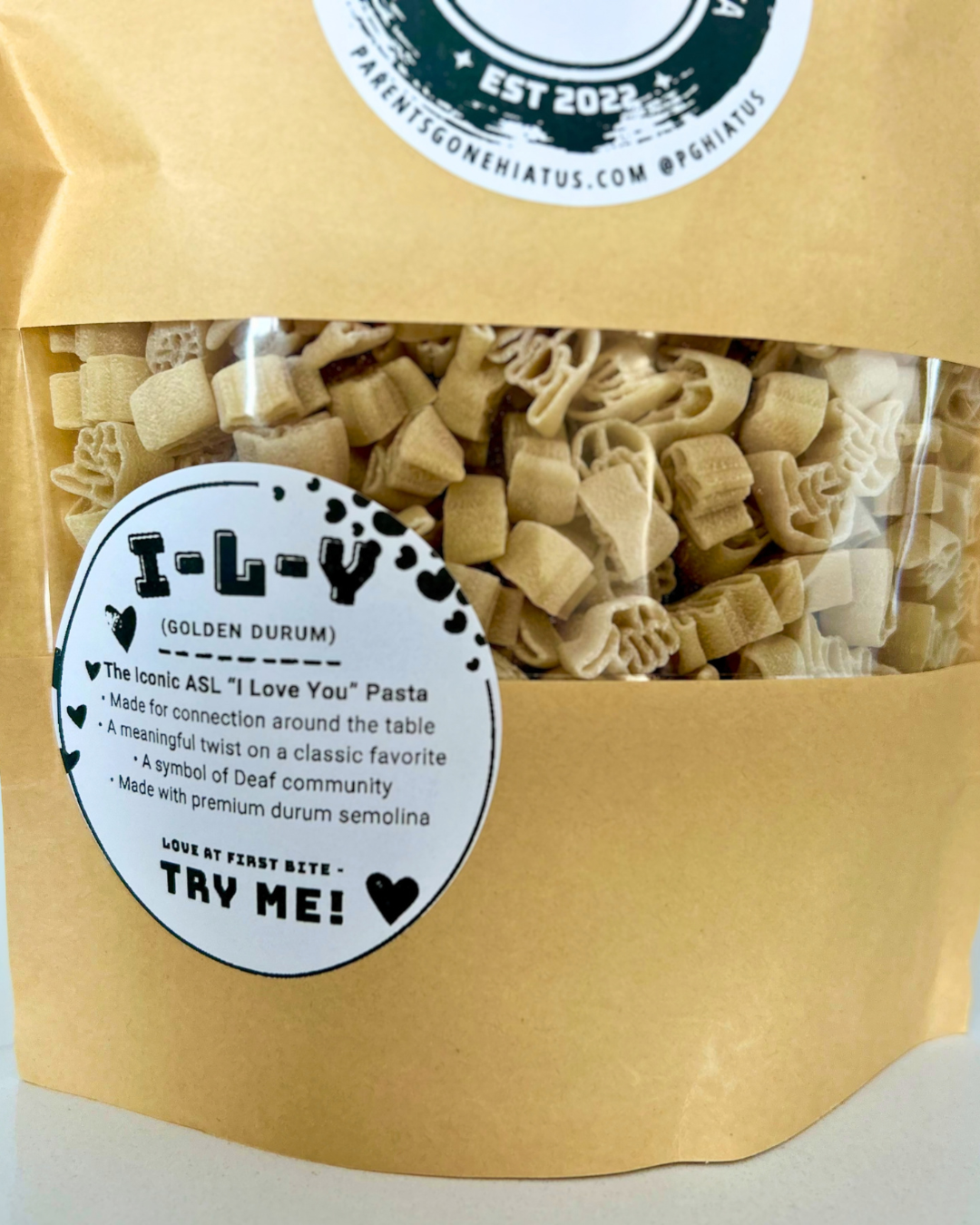 Iconic I-L-Y ASL Handshape Pasta