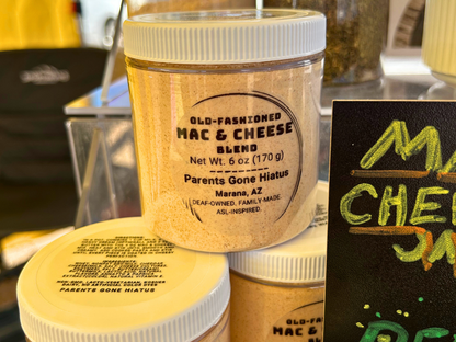 Old-fashioned mac and cheese seasoning jar from Parents Gone Hiatus, 6 oz perfect for flavorful dishes